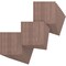 Ekena Millwork 11 3/4W x 11 3/4H x 1/4T Wood Hobby Boards, Walnut, 25PK HBW12X12X250DWA - alternate 1